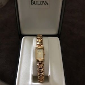 Bulova Watch with diamond. Links to change size.